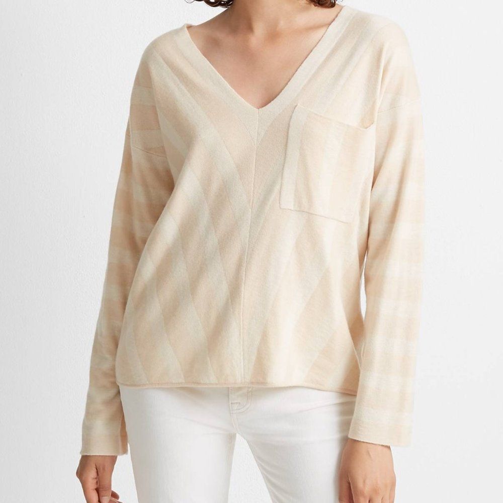 club monaco Striped Cashmere Sweater Size S NWT